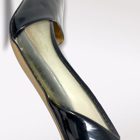 Expression |  Black and Clear Pointed Toe Pumps - Picture 7 of 9